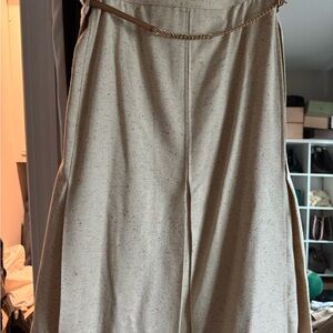 Victoria Beckham Speckled Cream Trousers